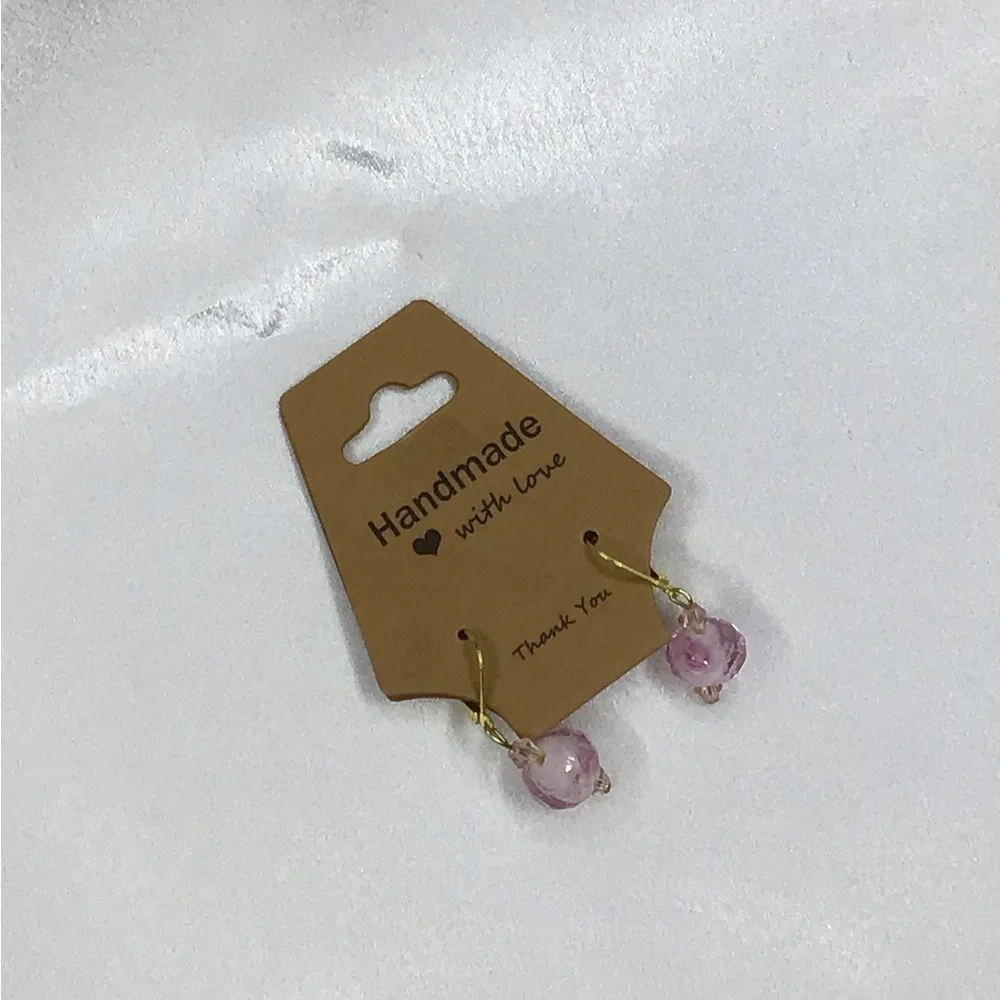 Handmade Multicolor Bead Lightweight Drop Earrings - Picture 8 of 16
